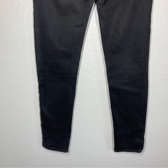 Rag & Bone Women's Nina High Rise Coated Black Ankle Skinny Jeans 28 Cotton - Picture 11 of 15